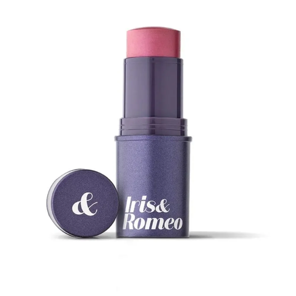IRIS&ROMEO -Ceramide Multi-balm Lip+Cheek Cream Blush Stick-new in box-rosy glow